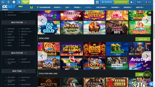 1xBet casino เกมสำหรับทุกรสนิยม